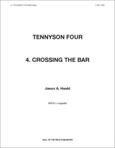 Crossing the Bar SATB choral sheet music cover